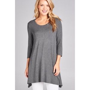 3/4 Jersey tunic top